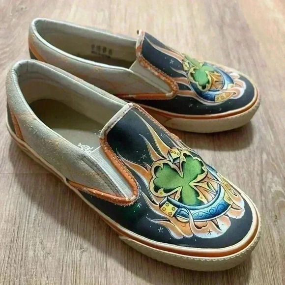 CHRISTIAN AUDIGIER | Women's Stragglers Lucky Clover Slip-On Deck Shoes - Picture 1 of 6